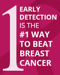 early detection is the number one way to beat breast cancer